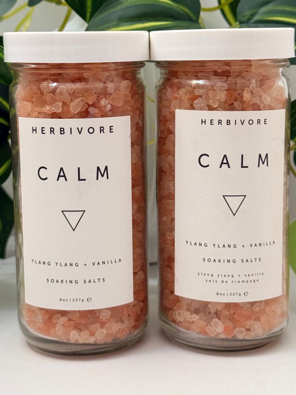 2x HERBIVORE Calm Ylang Ylang + Vanilla Soaking Salts - New & Unused